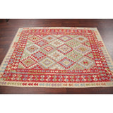 Flat-Weave Southwestern Kilim Oriental Handmade Turkish Area Rug Wool - 6'6" x 4'11"