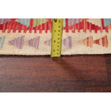 Flat-Weave Southwestern Kilim Oriental Handmade Turkish Area Rug Wool - 6'6" x 4'11"