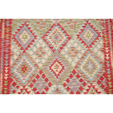 Flat-Weave Southwestern Kilim Oriental Handmade Turkish Area Rug Wool - 6'6" x 4'11"