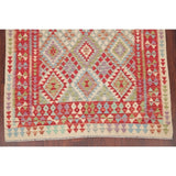 Flat-Weave Southwestern Kilim Oriental Handmade Turkish Area Rug Wool - 6'6" x 4'11"