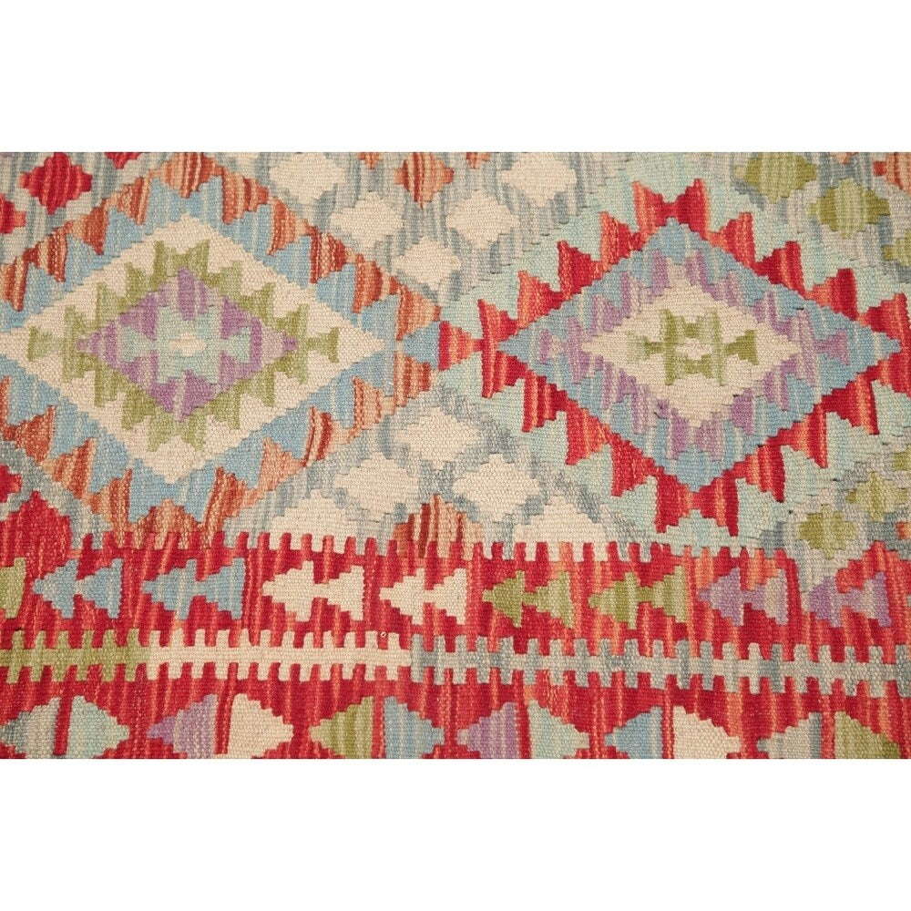 Flat-Weave Southwestern Kilim Oriental Handmade Turkish Area Rug Wool - 6'6" x 4'11"