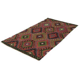 Flat-weave Sivas Red Wool Kilim - 5'3 x 10'8