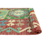 Flatweave Shynar Red/Ivory Runner - 2'10" x 9'11"