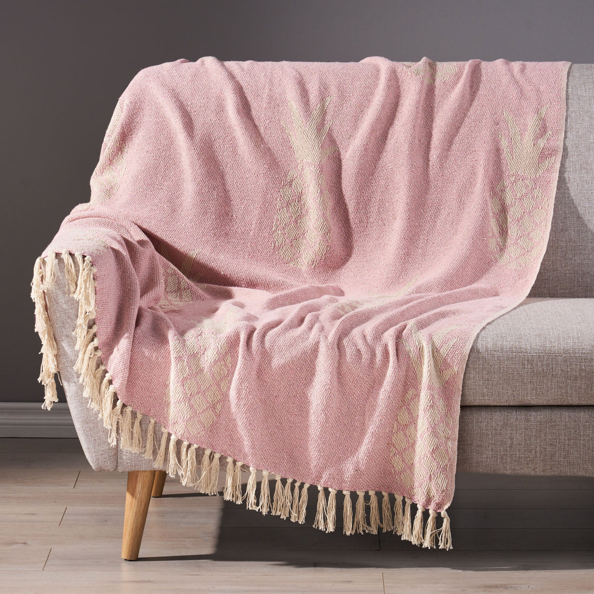 Fleming Boho Handcrafted Cotton Throw Blanket by Christopher Knight Home