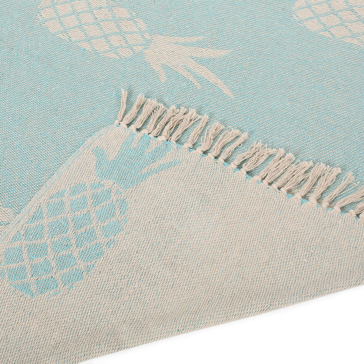 Fleming Boho Handcrafted Cotton Throw Blanket by Christopher Knight Home