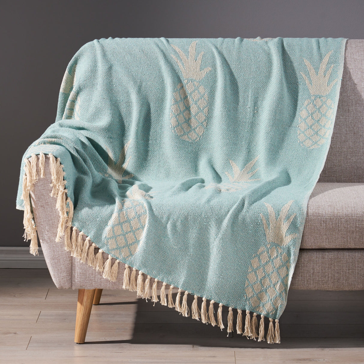 Fleming Boho Handcrafted Cotton Throw Blanket by Christopher Knight Home