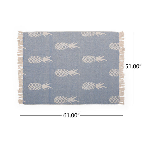 Fleming Boho Handcrafted Cotton Throw Blanket by Christopher Knight Home