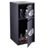 Electronic Safe Deposit Box - Drop Safe with Digital Keypad and 2 Manual Override Keys for Cash by Paragon Safes (Gray)