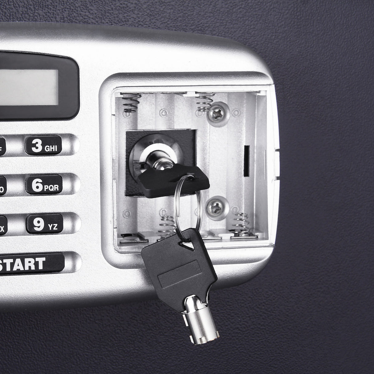 Electronic Safe Deposit Box - Drop Safe with Digital Keypad and 2 Manual Override Keys for Cash by Paragon Safes (Gray)