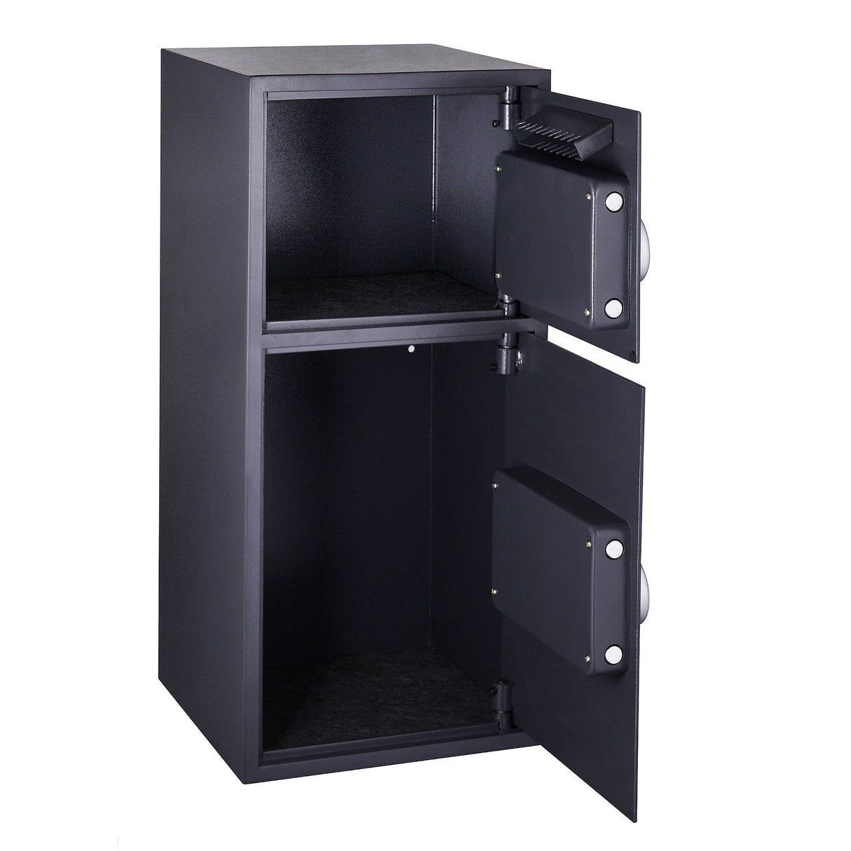 Electronic Safe Deposit Box - Drop Safe with Digital Keypad and 2 Manual Override Keys for Cash by Paragon Safes (Gray)
