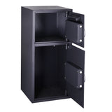 Electronic Safe Deposit Box - Drop Safe with Digital Keypad and 2 Manual Override Keys for Cash by Paragon Safes (Gray)