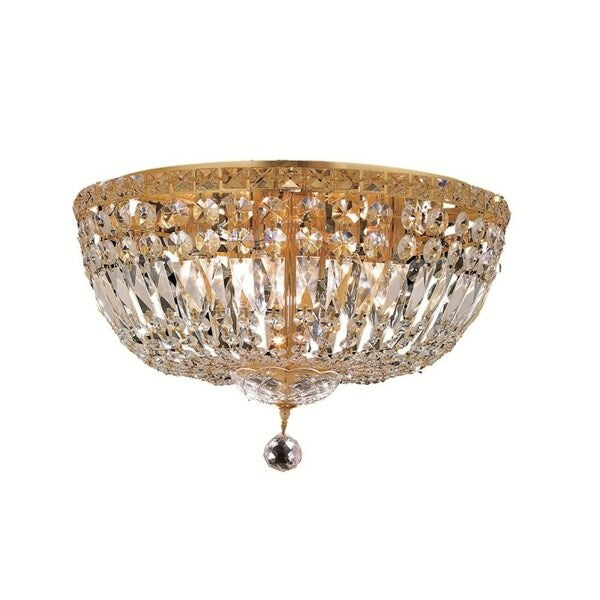Fleur Illumination 8 light Gold Flush Mount
