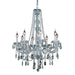 Fleur Illumination Collection Chandelier D:28in H:34in Lt:8 Chrome Finish