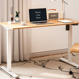 FlexiSpot Electric Standing Desk Whole-Piece Desk Board Computer Desk Height Adjustable Desk for Home Office