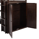 Flexible Design Twin size Loft Bed with Drawers,Desk,and Wardrobe