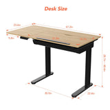 FlexiSpot Height Adjustable Drafting Table Multi-Function Drawing Table Tiltable Tabletop Reading Desk Office Computer Desk