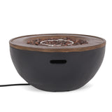 Flint Lightweight Concrete Outdoor 40K BTU Fire Pit Bowl by Christopher Knight Home