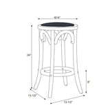 Flint Rattan Seat Backless Counter Stool
