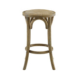 Flint Rattan Seat Backless Counter Stool