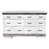 Flint Ridge Two-Toned 6 Drawer Dresser in Rough Sawn Maple