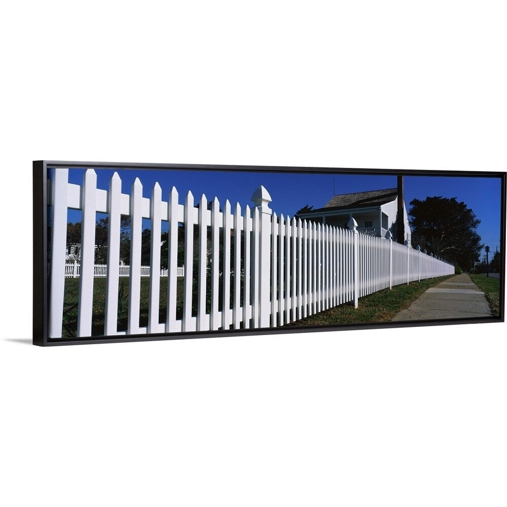 "Beaufort SC" Black Float Frame Canvas Art