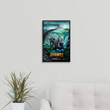 "Journey 2 The Mysterious Island - Movie Poster" Black Float Frame Canvas Art