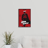 "Sin City (2005)" Black Float Frame Canvas Art