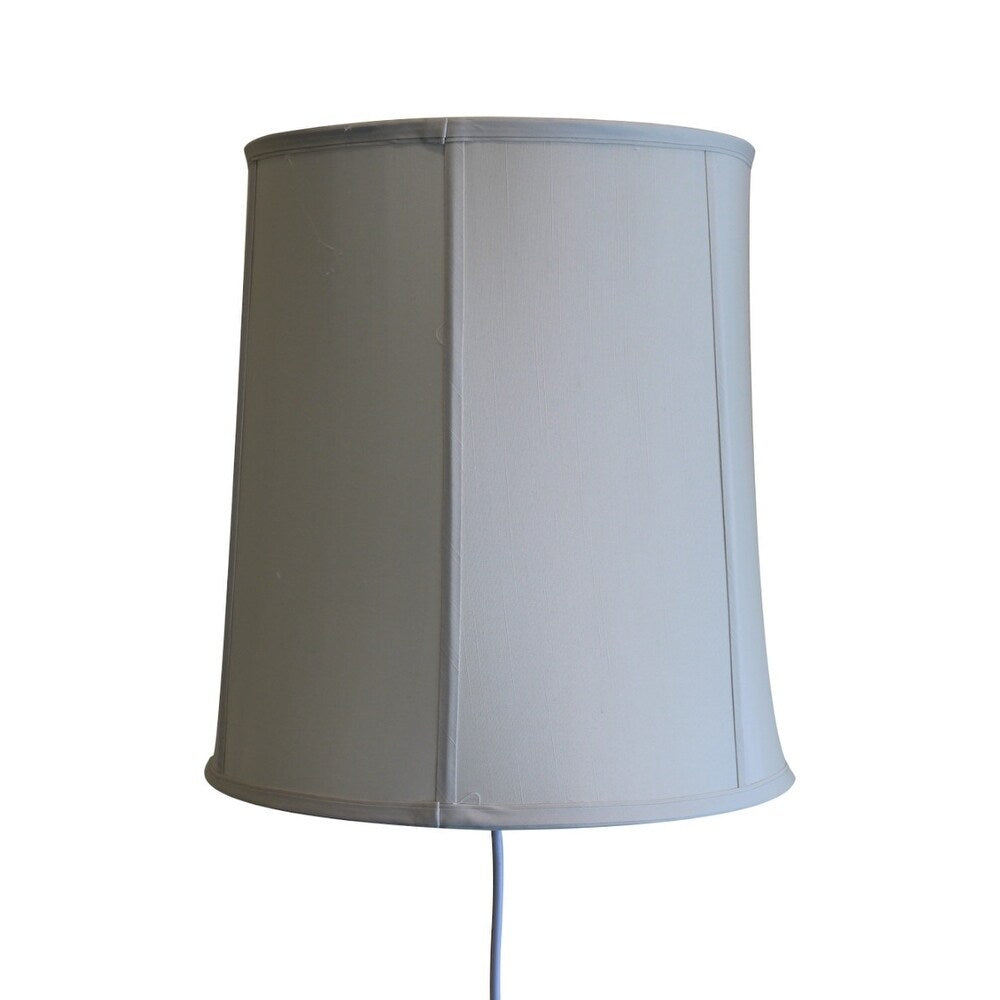 Floating Shade Plug-In Wall Light Eggshell 12x14x15
