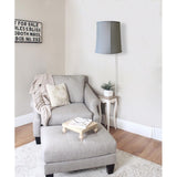 Floating Shade Plug-In Wall Light Eggshell 12x14x15