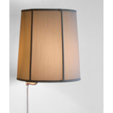 Floating Shade Plug-In Wall Light Eggshell 12x14x15