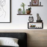 Floating Shelves Wall Mounted Set of 3