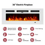 Floating TV Stand with 36" Electric Fireplace