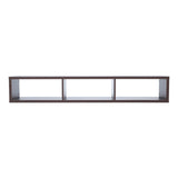 Floating Walnut/Grey TV Console, 60-Inch, Wall-Mounted Media Storage Unit for AV Components, Easy Assembly, Sturdy Construction