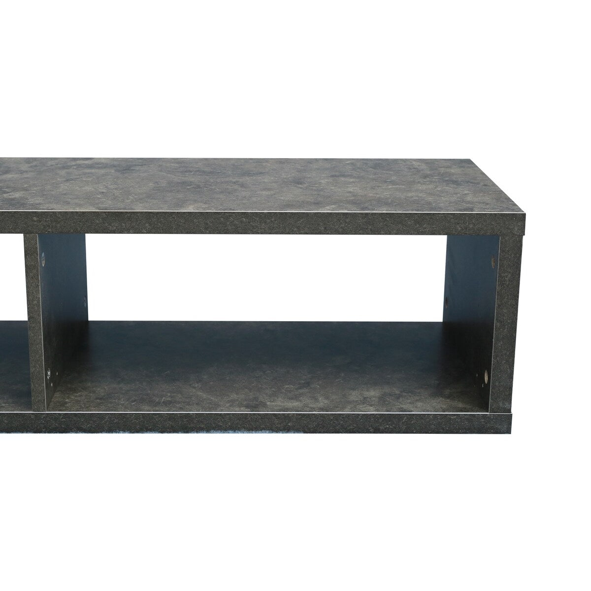 Floating Walnut/Grey TV Console, 60-Inch, Wall-Mounted Media Storage Unit for AV Components, Easy Assembly, Sturdy Construction