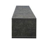 Floating Walnut/Grey TV Console, 60-Inch, Wall-Mounted Media Storage Unit for AV Components, Easy Assembly, Sturdy Construction