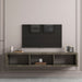 Floating Walnut/Grey TV Console, 60-Inch, Wall-Mounted Media Storage Unit for AV Components, Easy Assembly, Sturdy Construction