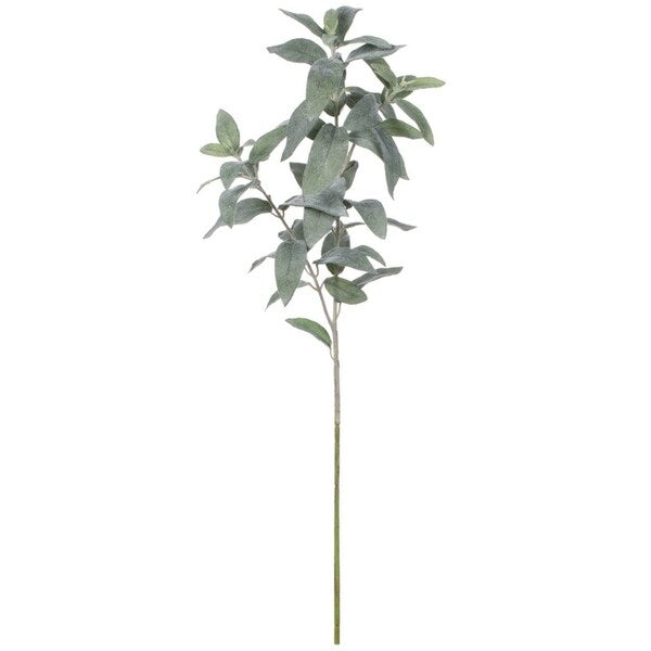 Sullivans Flocked Sage Spray - Green