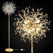 69"Crystal Floor Lamp,Modern Standing Lamp with K9 Crystal,LED Floor Lamp with On/Off Foot Switch, Metal Tall Pole Lamp