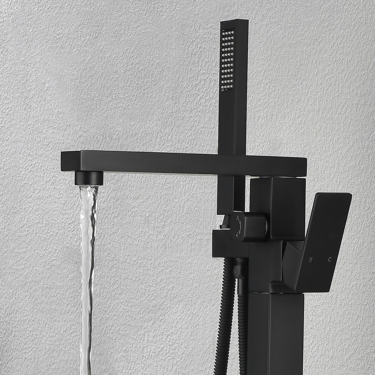 Floor Mounted Freestanding Tub Filler Trim with One Handle