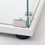Floor Standing LED Lights Glass Display Cabinet with 4 Shelves