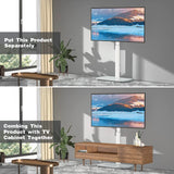 Floor TV Stand with Swivel Mount for Most 26 to 65 Inch LCD LED OLED Plasma Flat/Curved Screen TVs