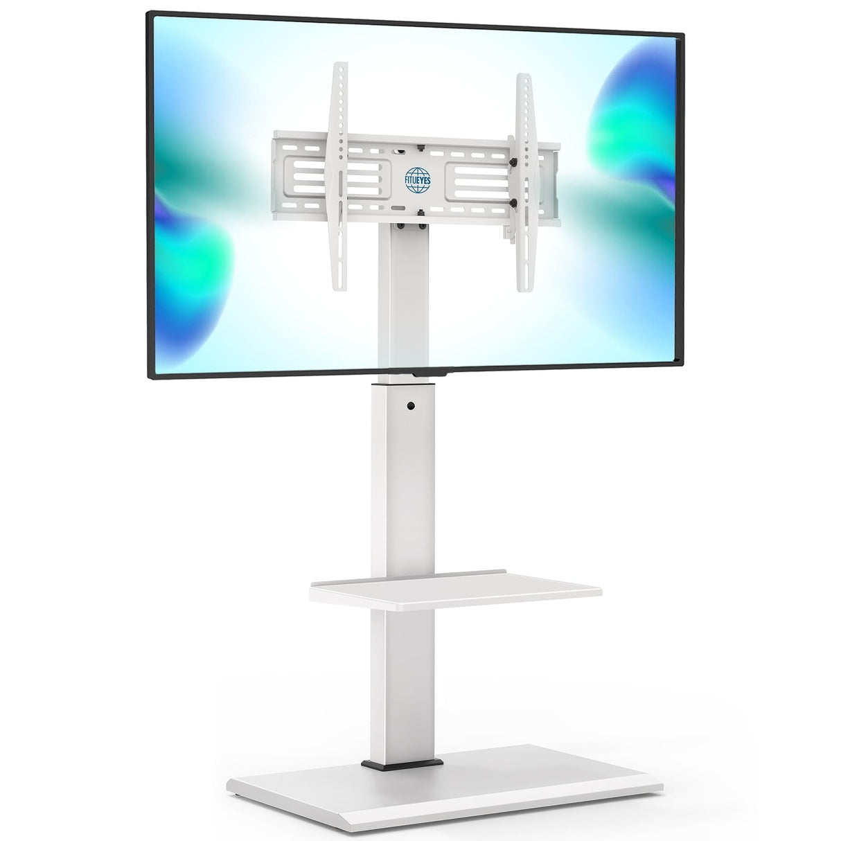 Floor TV Stands with Swivel TILT Mount for 32 - 75 Inch LCD LED TVs with Iron Base Adjustable Shelf Universal Television Stands