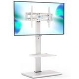 Floor TV Stands with Swivel TILT Mount for 32 - 75 Inch LCD LED TVs with Iron Base Adjustable Shelf Universal Television Stands
