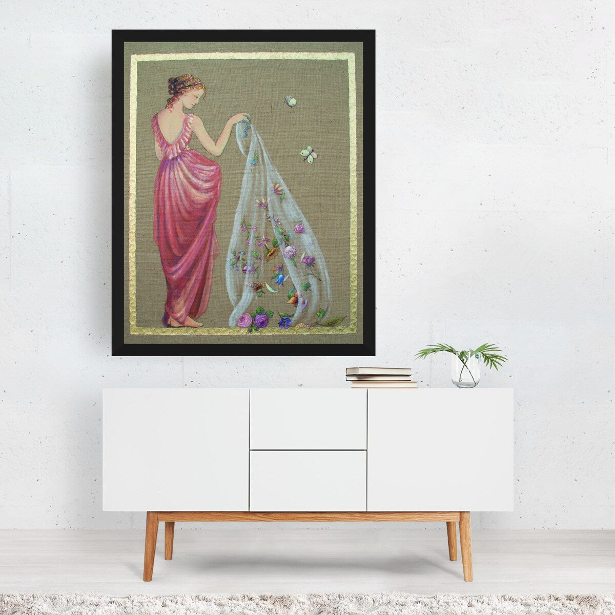 Flora Painting Feminine Floral Botanical Nature Art Print/Poster