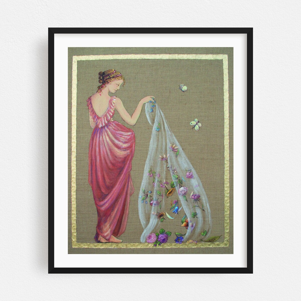 Flora Painting Feminine Floral Botanical Nature Art Print/Poster