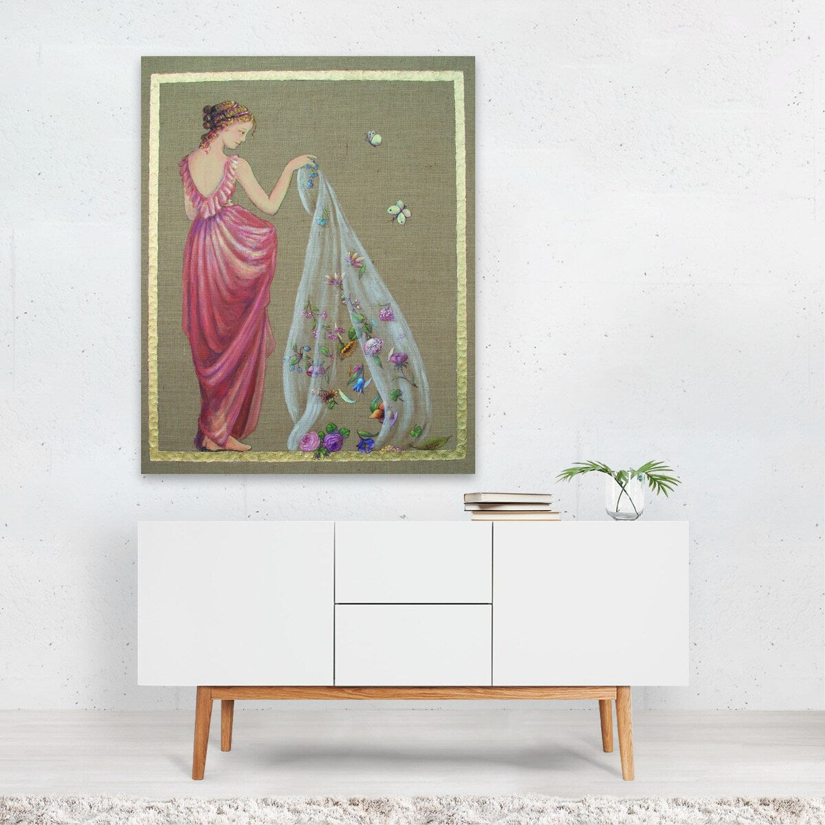 Flora Painting Feminine Floral Botanical Nature Art Print/Poster