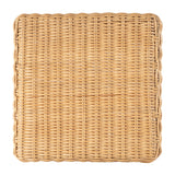 Flora Rattan Scalloped Counter stool