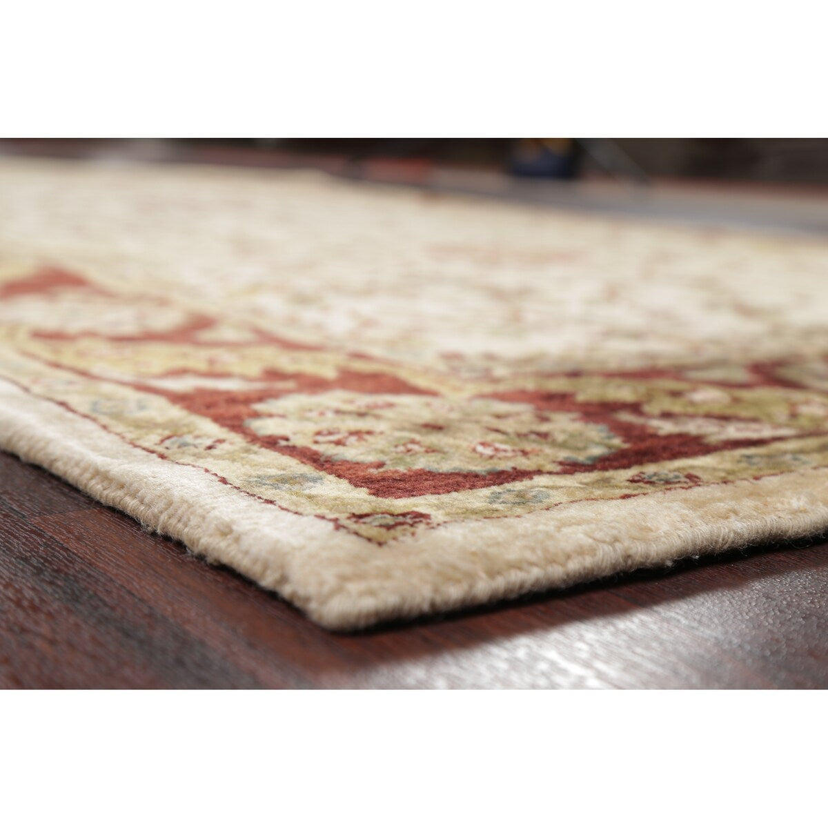 Floral Agra Oriental Area Rug Hand-tufted Wool Carpet - 5'3" x 8'3"