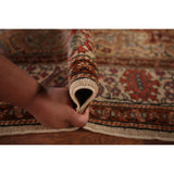Floral Anatolian Oriental Vintage Area Rug Hand-Knotted Wool Carpet - 6'7" X 10'5"