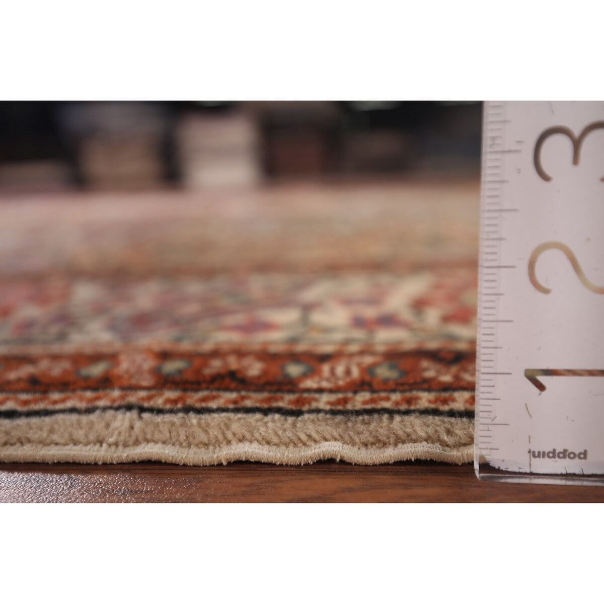 Floral Anatolian Oriental Vintage Area Rug Hand-Knotted Wool Carpet - 6'7" X 10'5"